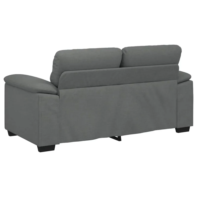 Dvivietė sofa, tamsiai pilka, 160x81x84 cm, audinys