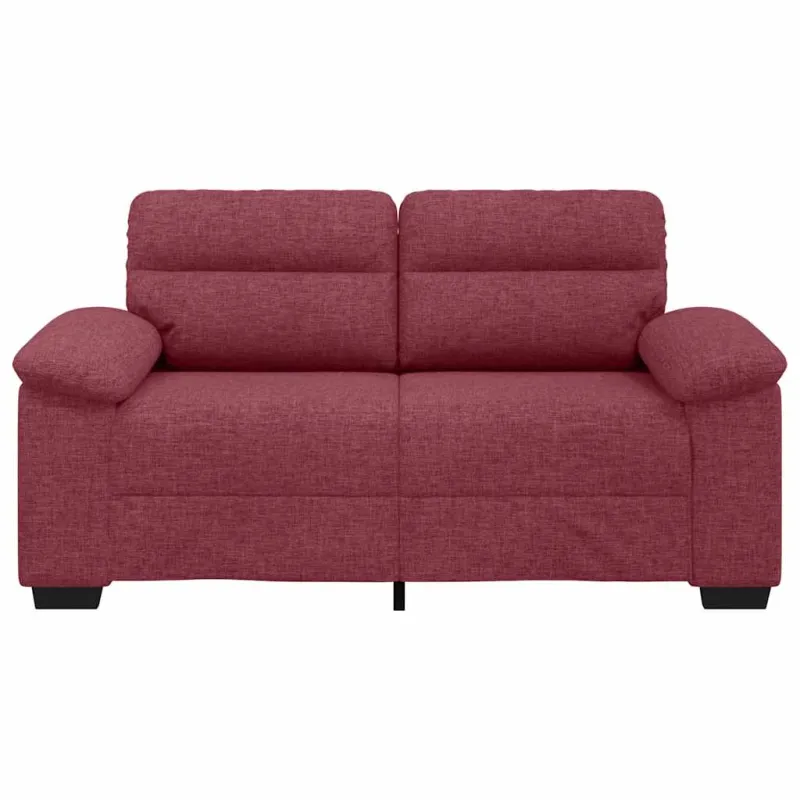 Dvivietė sofa, vyno raudonumo, 160x81x84 cm, audinys