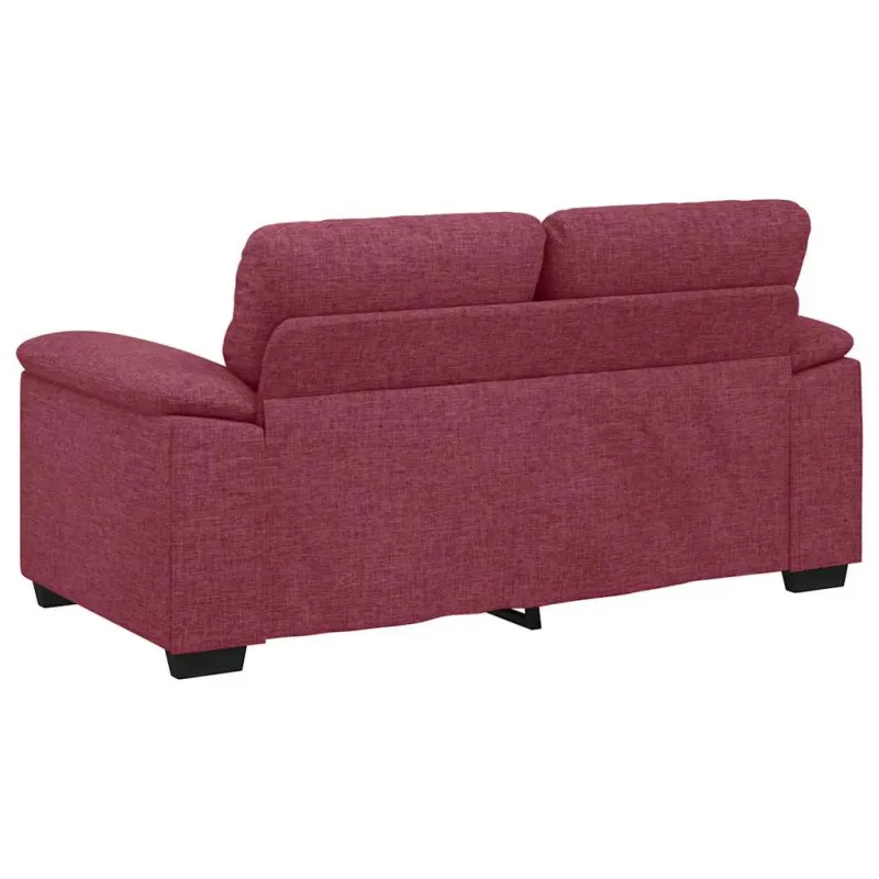 Dvivietė sofa, vyno raudonumo, 160x81x84 cm, audinys