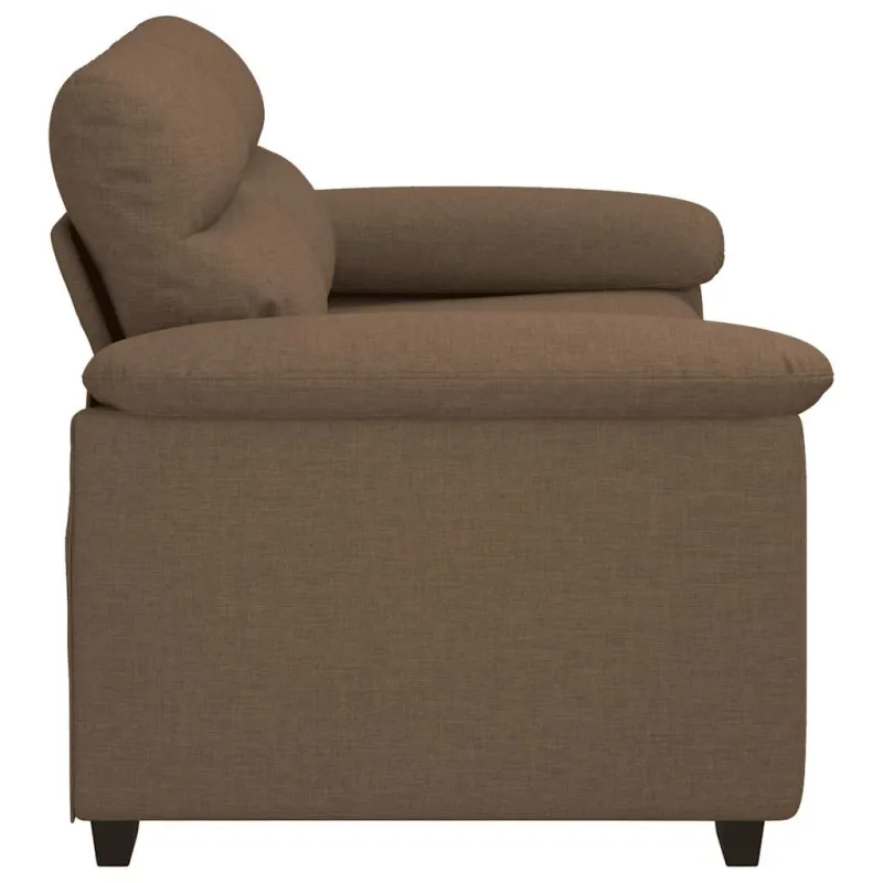 Dvivietė sofa, ruda, 160x81x84 cm, audinys