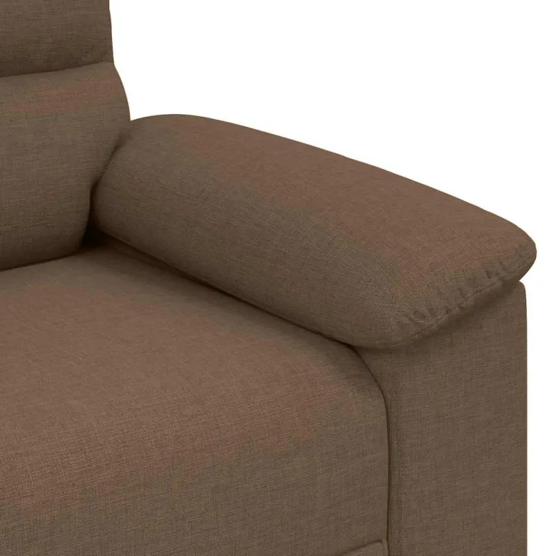 Dvivietė sofa, ruda, 160x81x84 cm, audinys