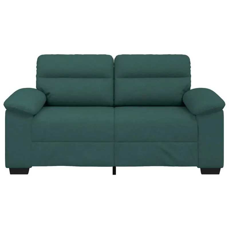 Dvivietė sofa, tamsiai žalia, 160x81x84 cm, audinys
