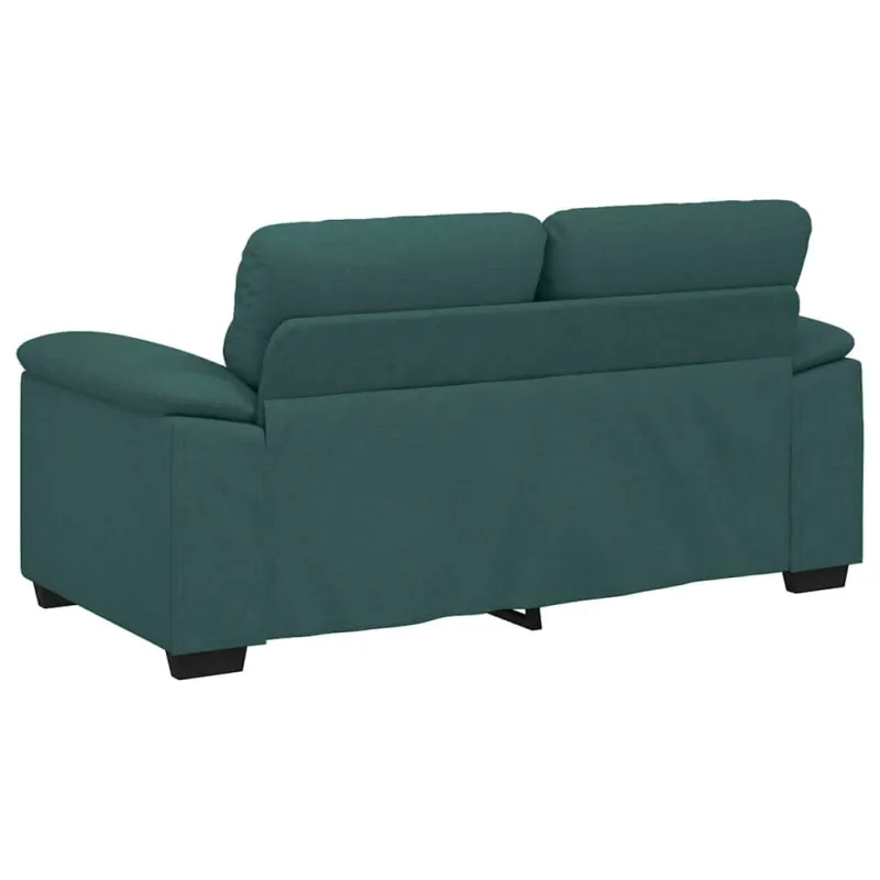 Dvivietė sofa, tamsiai žalia, 160x81x84 cm, audinys