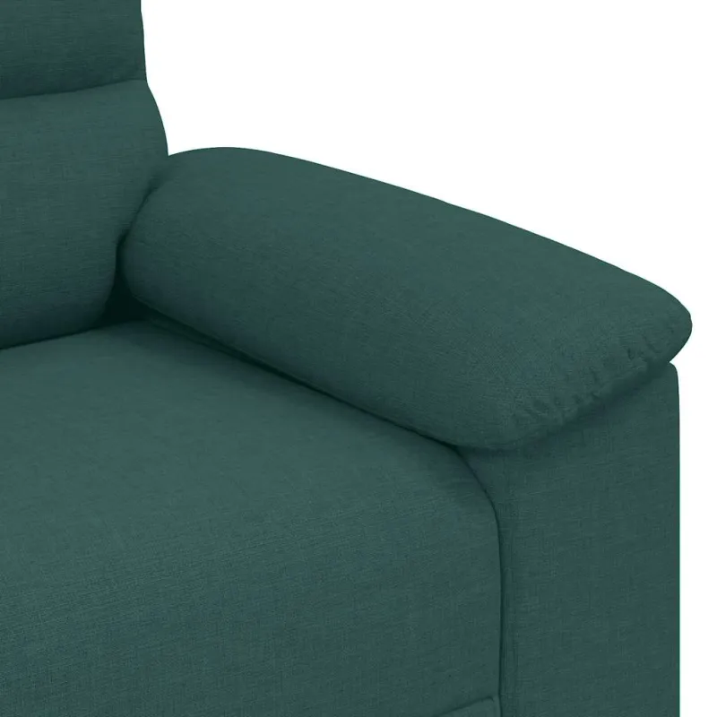 Dvivietė sofa, tamsiai žalia, 160x81x84 cm, audinys