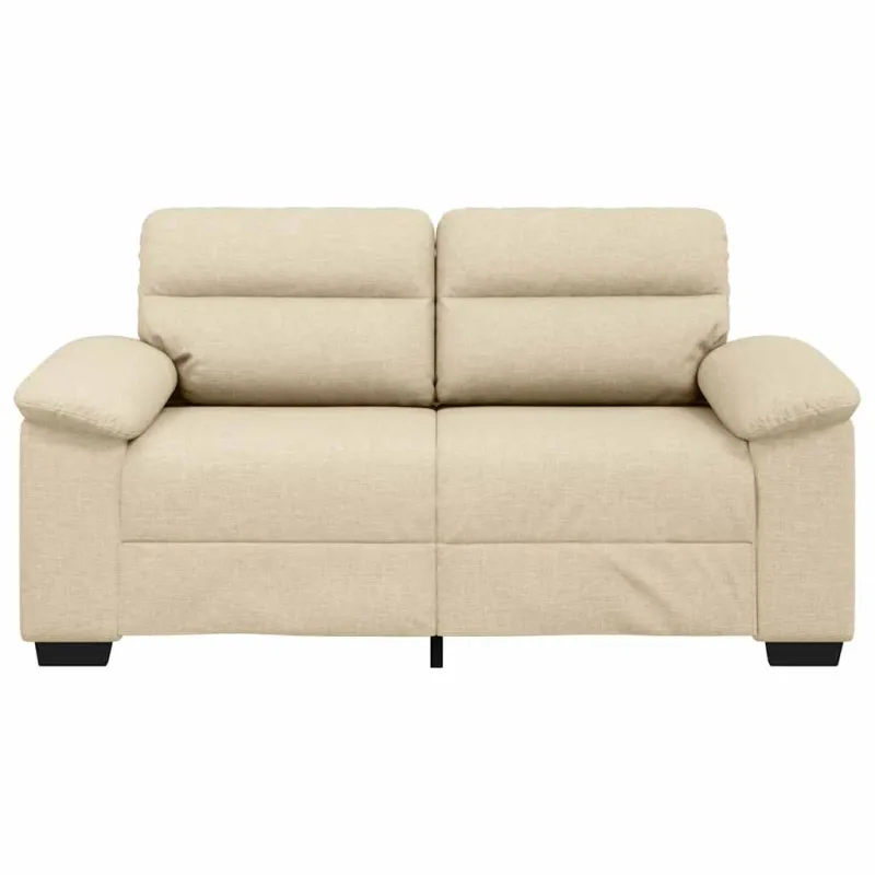 Dvivietė sofa, kreminės spalvos, 160x81x84 cm, audinys