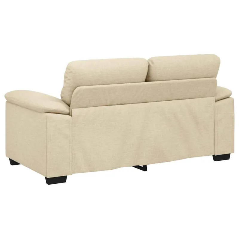 Dvivietė sofa, kreminės spalvos, 160x81x84 cm, audinys