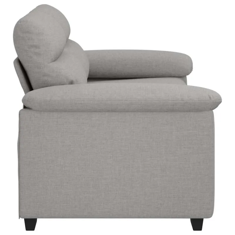 Dvivietė sofa, debesų pilka, 160x81x84 cm, audinys