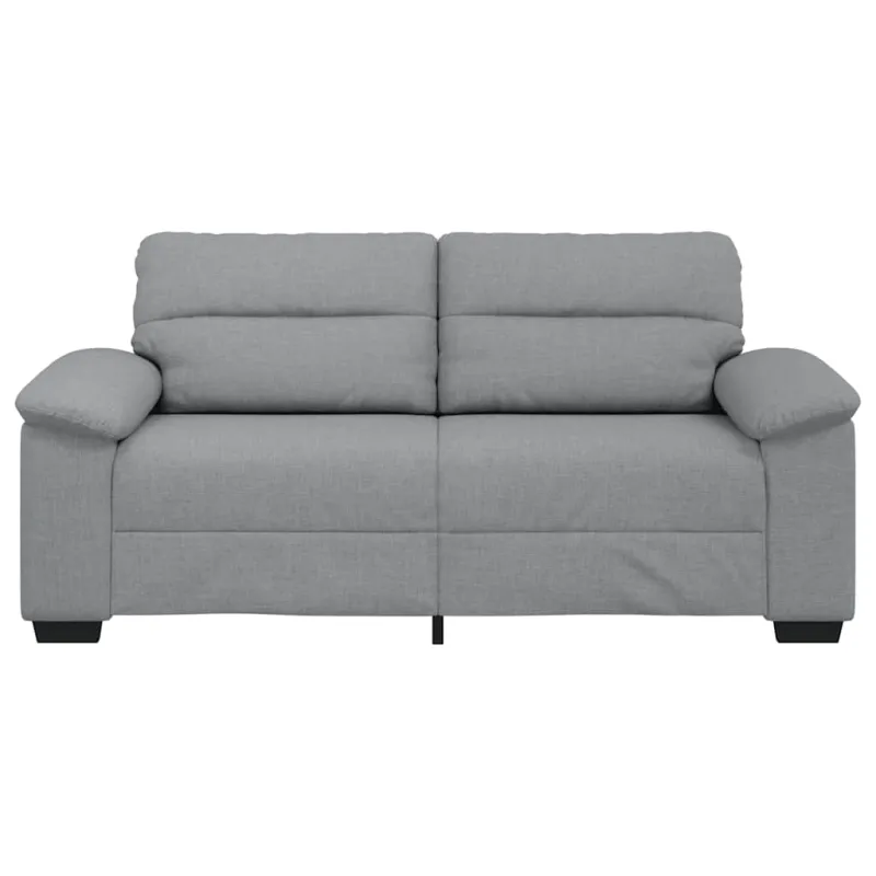 Dvivietė sofa, šviesiai pilka, 180x81x84 cm, audinys