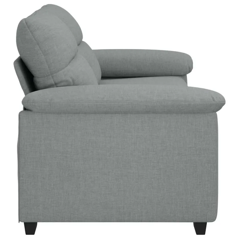 Dvivietė sofa, šviesiai pilka, 180x81x84 cm, audinys