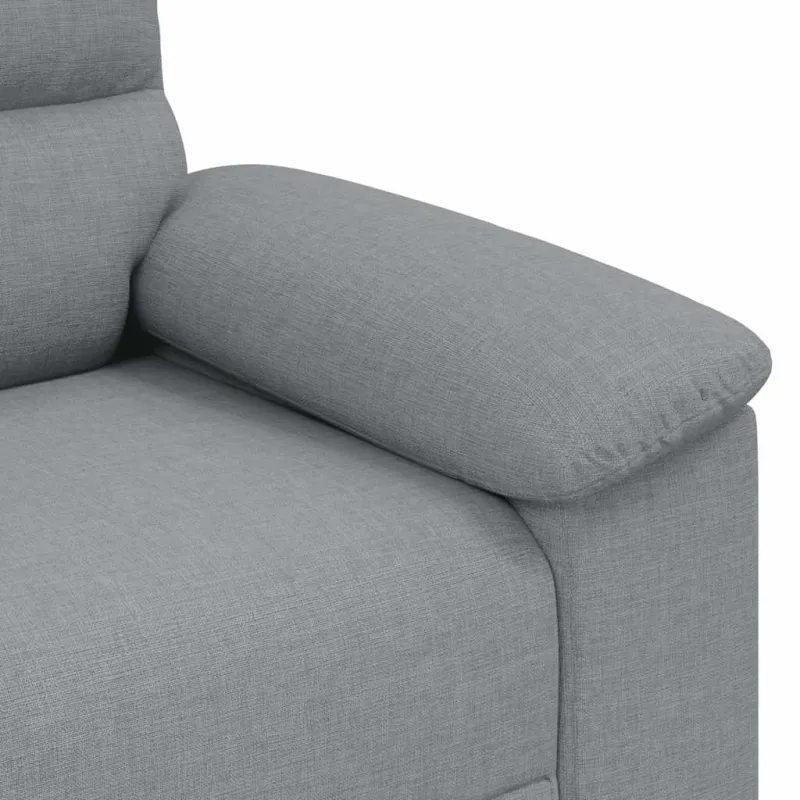 Dvivietė sofa, šviesiai pilka, 180x81x84 cm, audinys