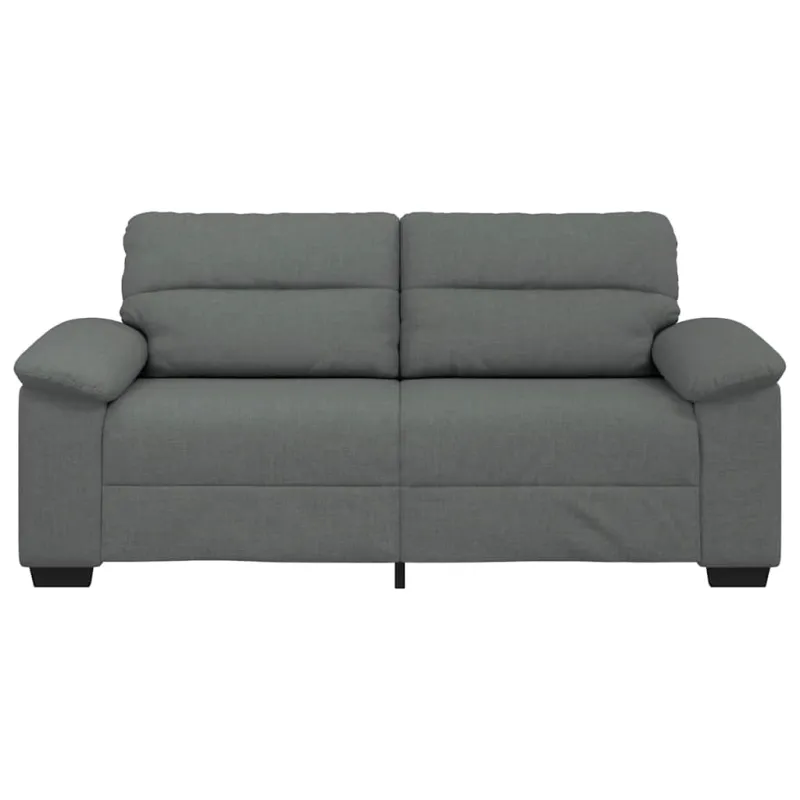 Dvivietė sofa, tamsiai pilka, 180x81x84 cm, audinys