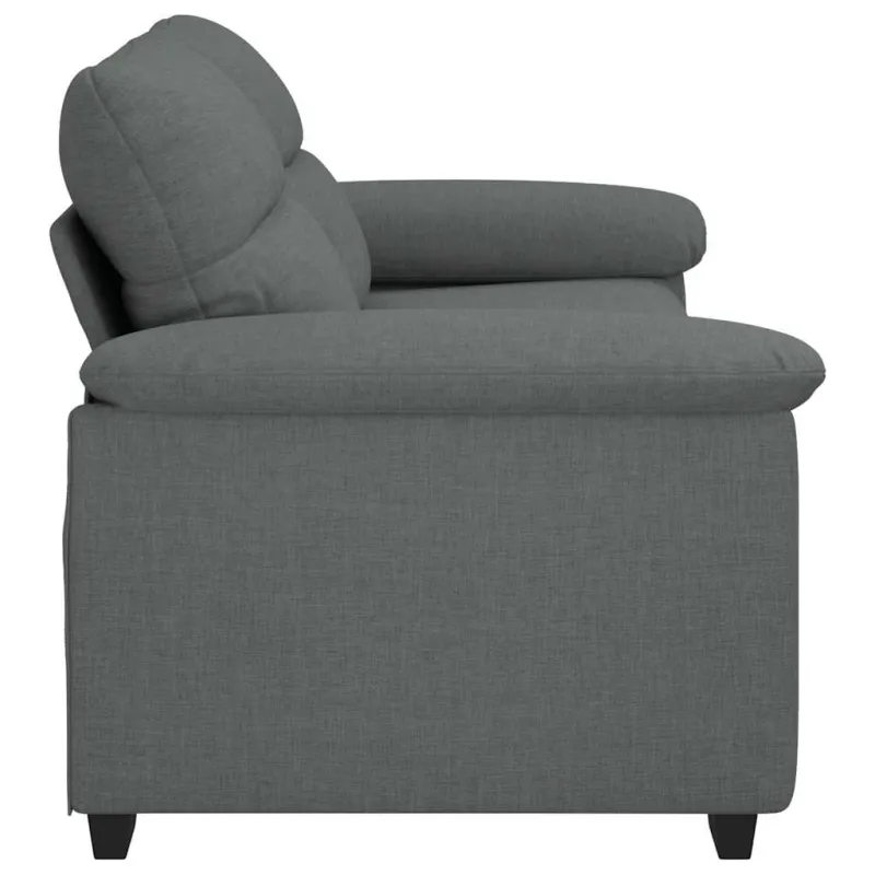 Dvivietė sofa, tamsiai pilka, 180x81x84 cm, audinys