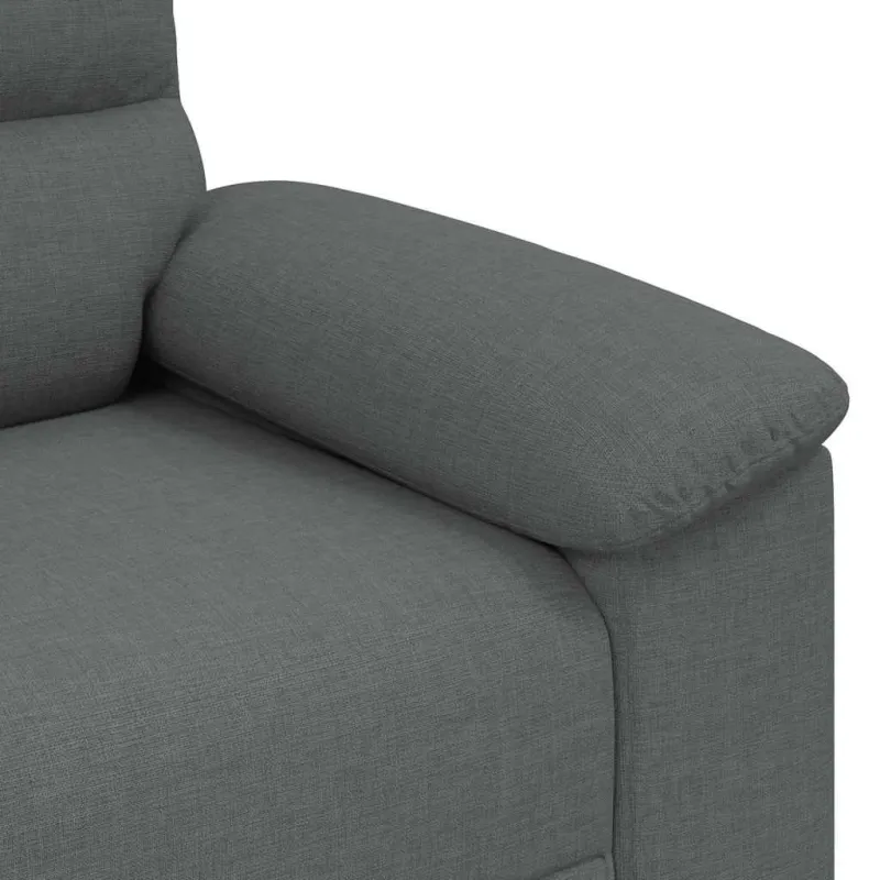 Dvivietė sofa, tamsiai pilka, 180x81x84 cm, audinys