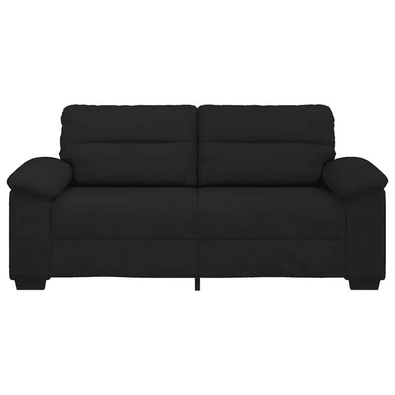 Dvivietė sofa, juoda, 180x81x84 cm, audinys