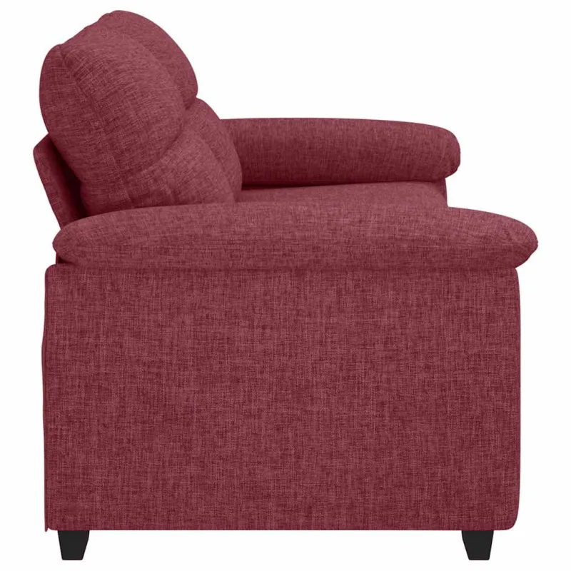 Dvivietė sofa, vyno raudonumo, 180x81x84 cm, audinys
