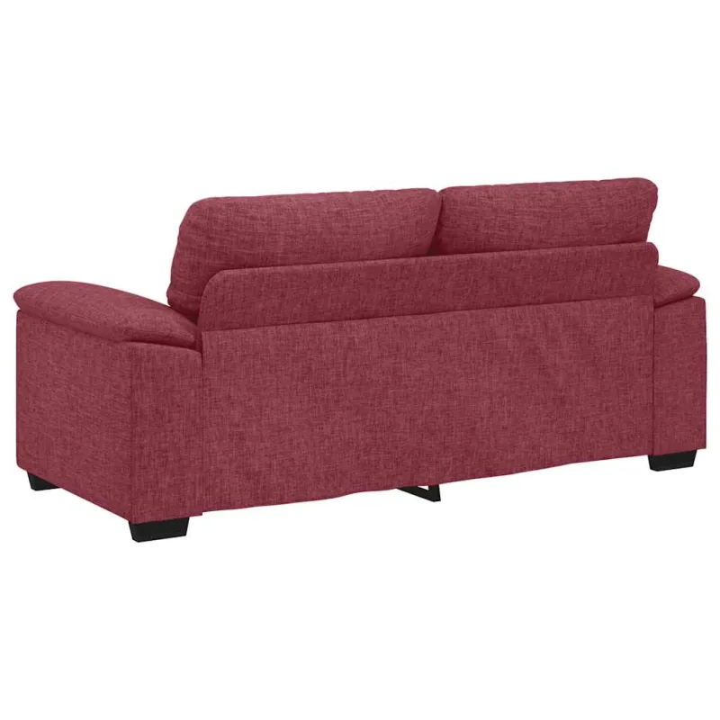 Dvivietė sofa, vyno raudonumo, 180x81x84 cm, audinys
