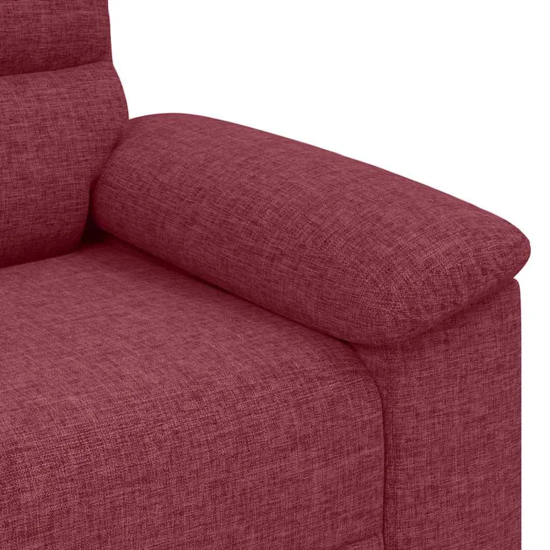 Dvivietė sofa, vyno raudonumo, 180x81x84 cm, audinys