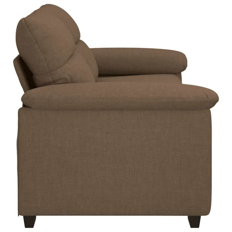 Dvivietė sofa, ruda, 180x81x84 cm, audinys