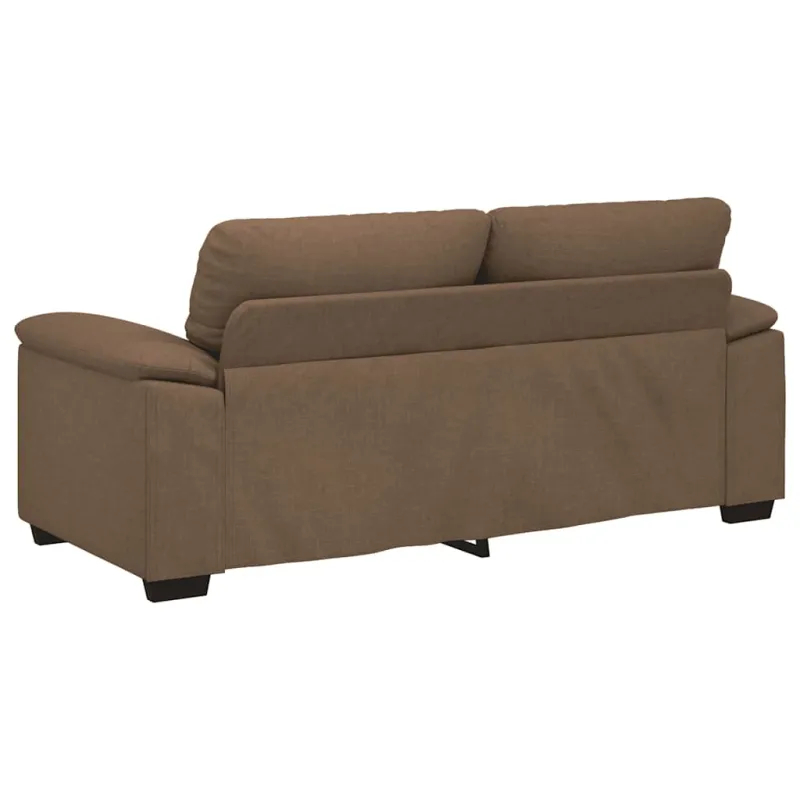 Dvivietė sofa, ruda, 180x81x84 cm, audinys