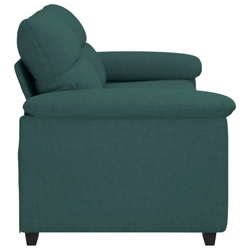Dvivietė sofa, tamsiai žalia, 180x81x84 cm, audinys