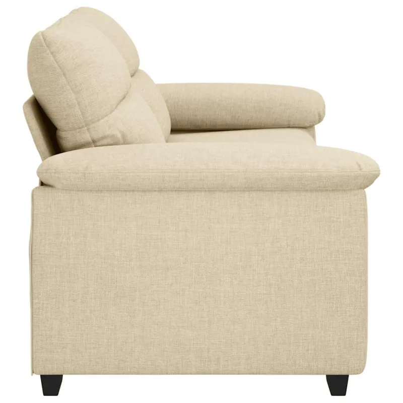 Dvivietė sofa, kreminės spalvos, 180x81x84 cm, audinys