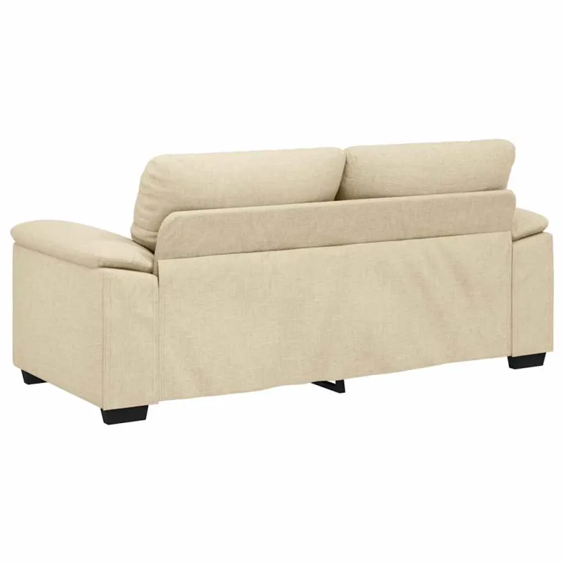 Dvivietė sofa, kreminės spalvos, 180x81x84 cm, audinys