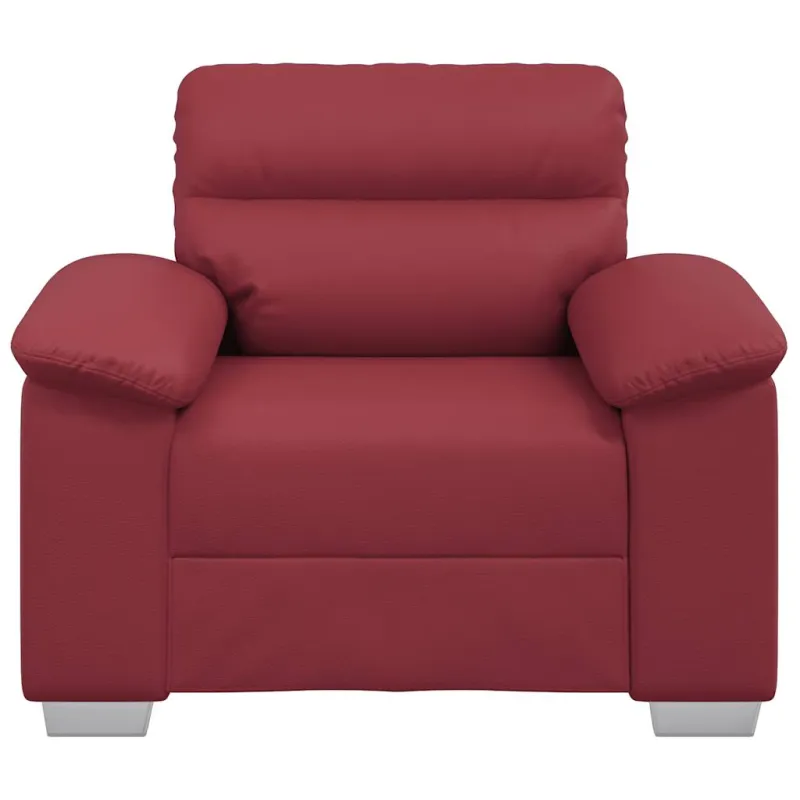 Sofa-kėdė, vyno raudonumo, 100x81x84 cm, dirbtinė oda