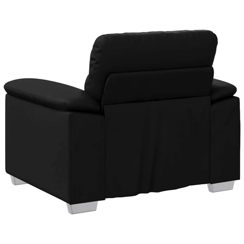 Sofa-kėdė, juoda, 100x81x84 cm, dirbtinė oda