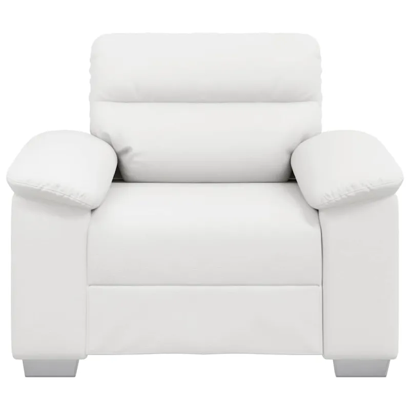 Sofa-kėdė, balta, 100x81x84 cm, dirbtinė oda