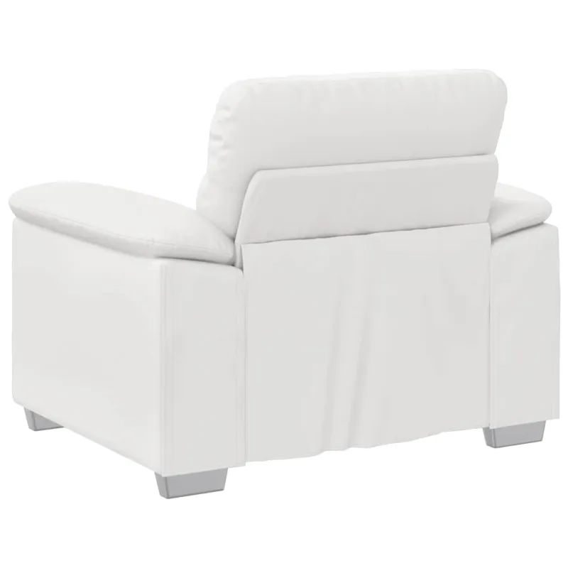 Sofa-kėdė, balta, 100x81x84 cm, dirbtinė oda