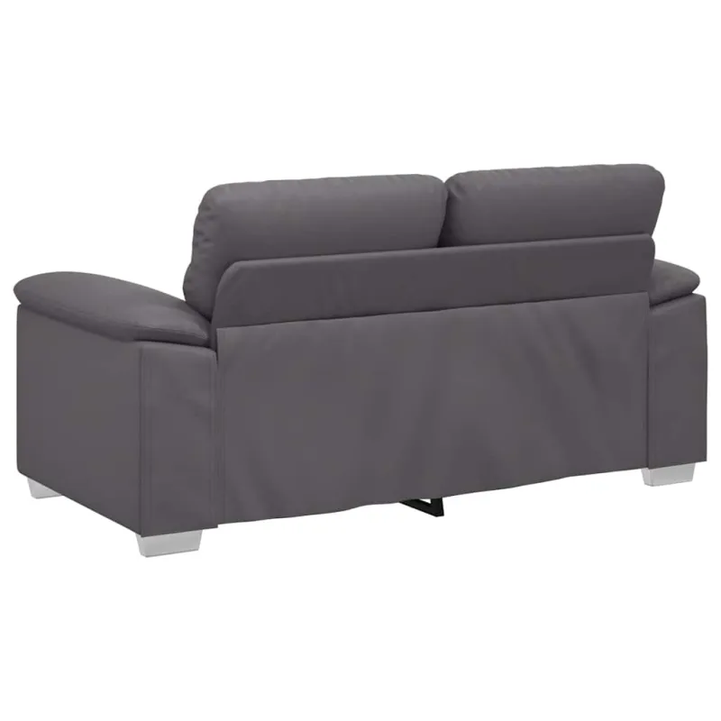 Dvivietė sofa, pilka, 160x81x84 cm, dirbtinė oda