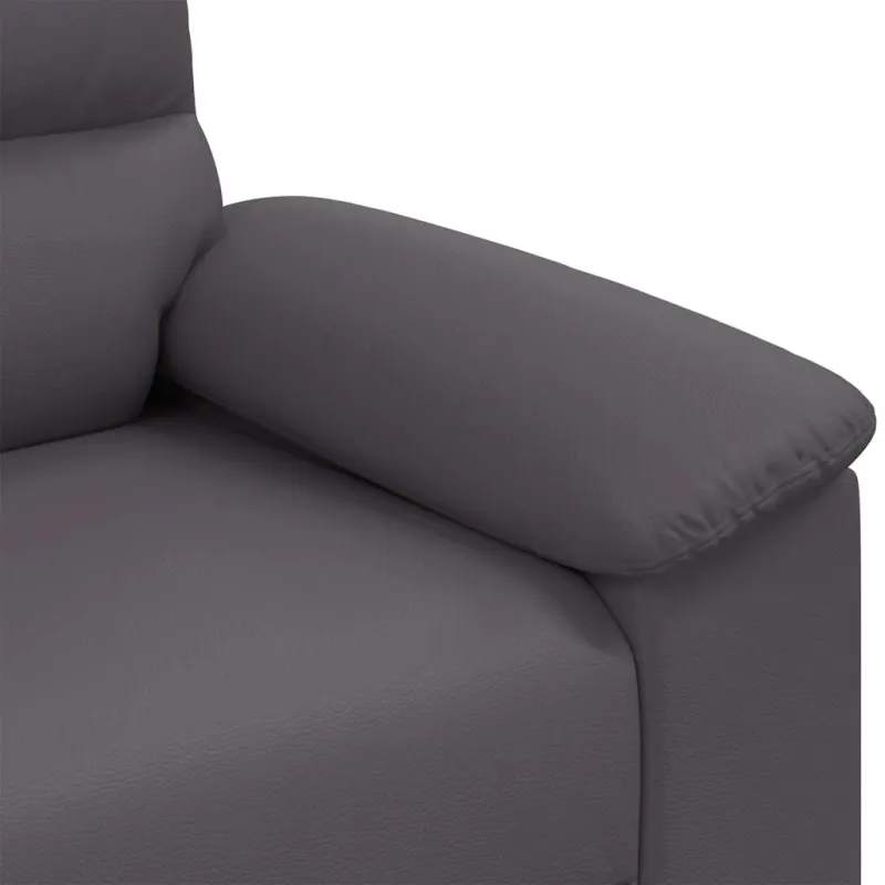 Dvivietė sofa, pilka, 160x81x84 cm, dirbtinė oda