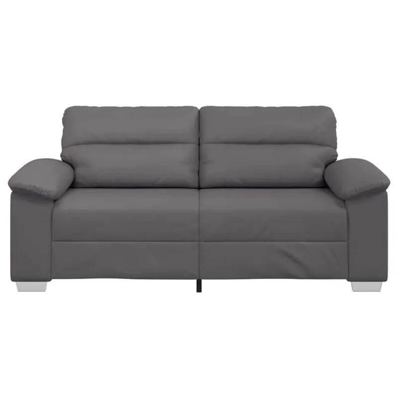 Dvivietė sofa, pilka, 180x81x84 cm, dirbtinė oda