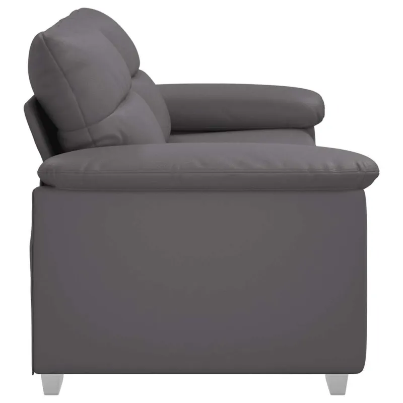 Dvivietė sofa, pilka, 180x81x84 cm, dirbtinė oda