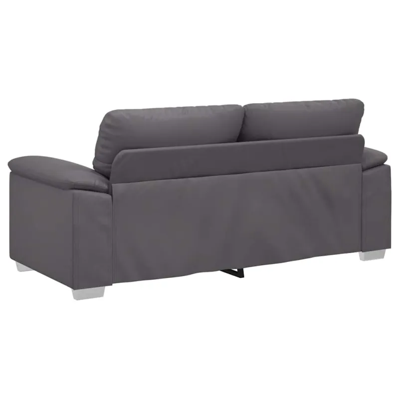Dvivietė sofa, pilka, 180x81x84 cm, dirbtinė oda