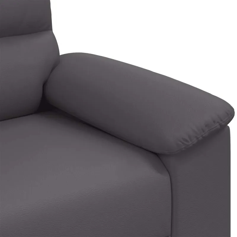Dvivietė sofa, pilka, 180x81x84 cm, dirbtinė oda