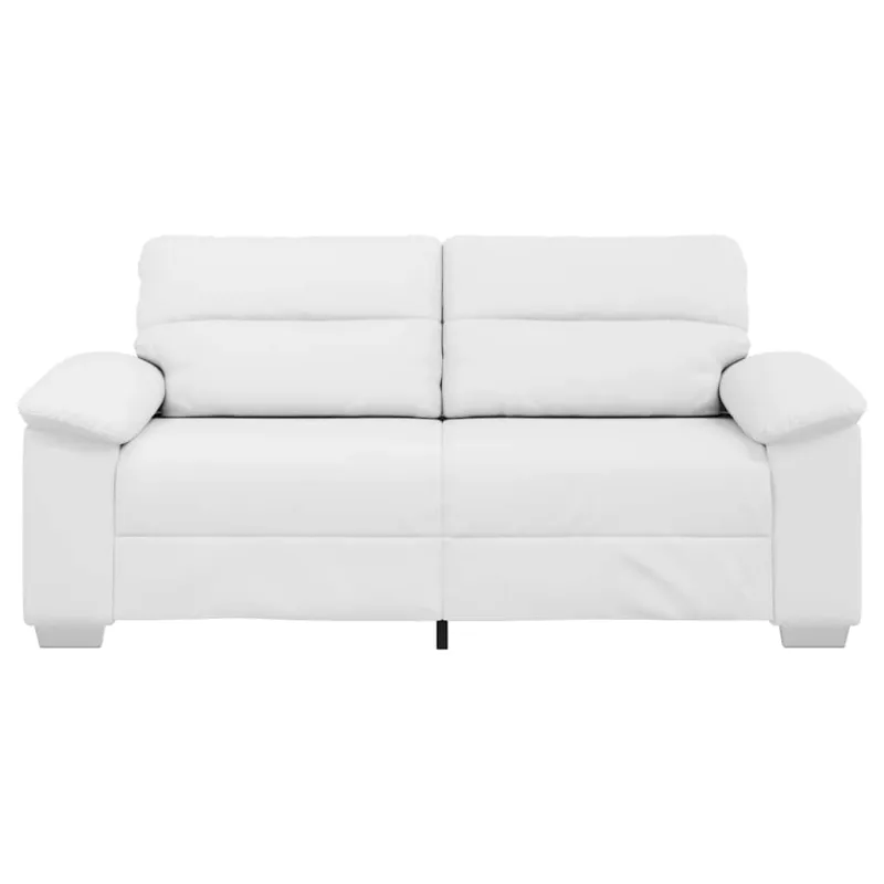 Dvivietė sofa, balta, 180x81x84 cm, dirbtinė oda
