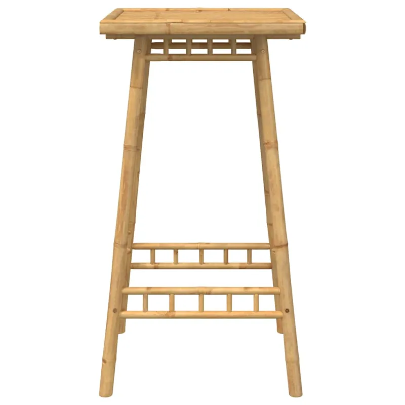 Lauko baro stalas, kvadratinis, 55x55x100cm, bambukas