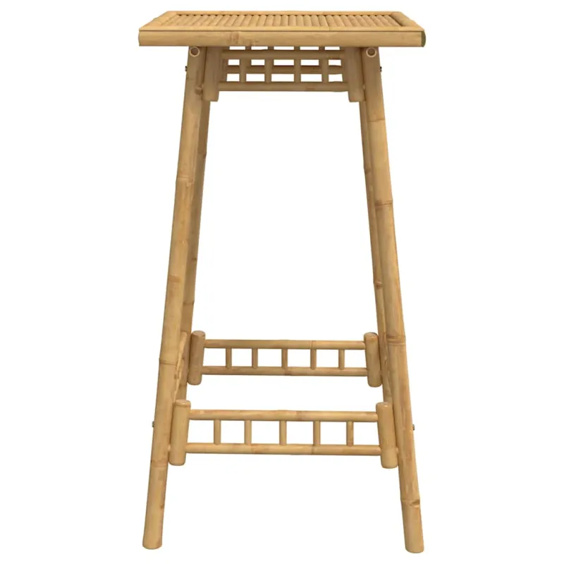 Lauko baro stalas, kvadratinis, 55x55x100cm, bambukas