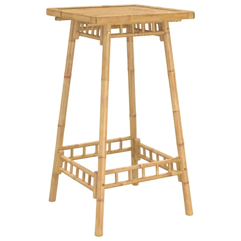 Lauko baro stalas, kvadratinis, 55x55x100cm, bambukas