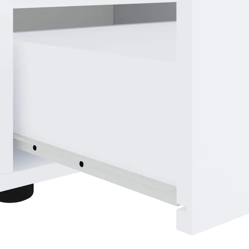 TV spintelė VISNES, balta, 100x40x38 cm, inžinerinė mediena