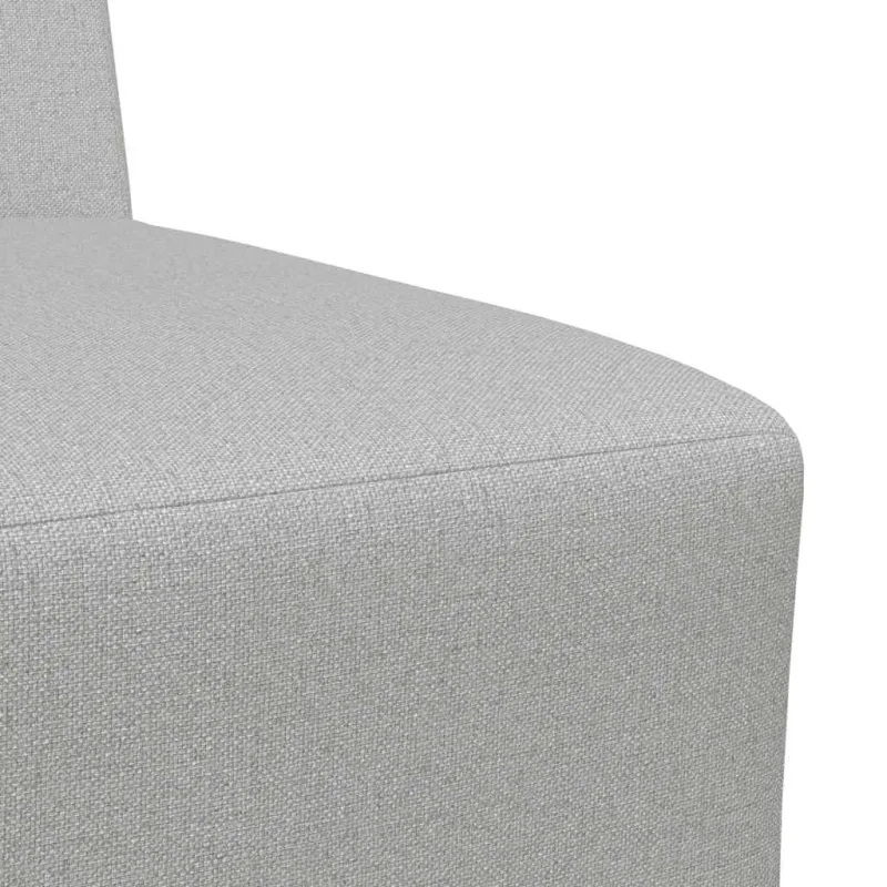 Modulinė sofa be porankių, debesų pilka, 55 cm, audinys