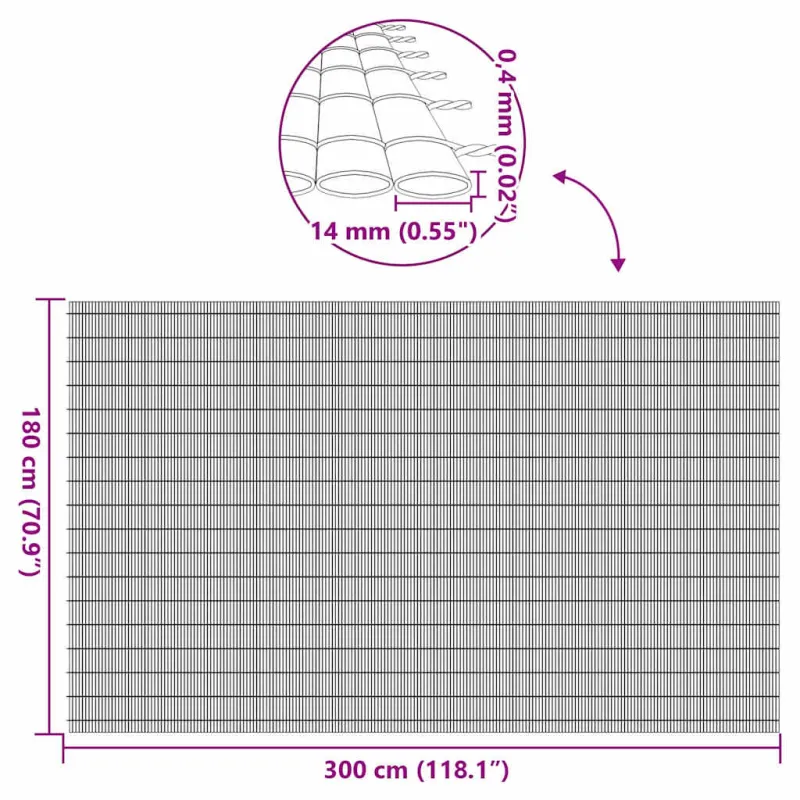 Sodo tvora, dvipusė, žalia, 1,8x3 m, PVC