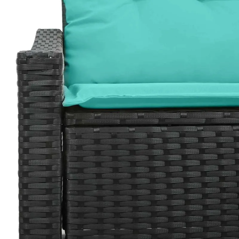 Sodo sofa Pilka 123 x 62 x 69cm poliratanas