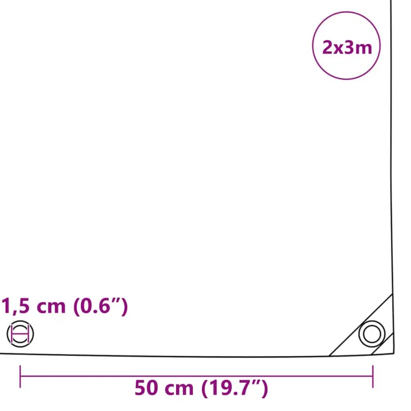 Tentinis audinys 650g / m² Alyvuogių žalia 2 x 3 m