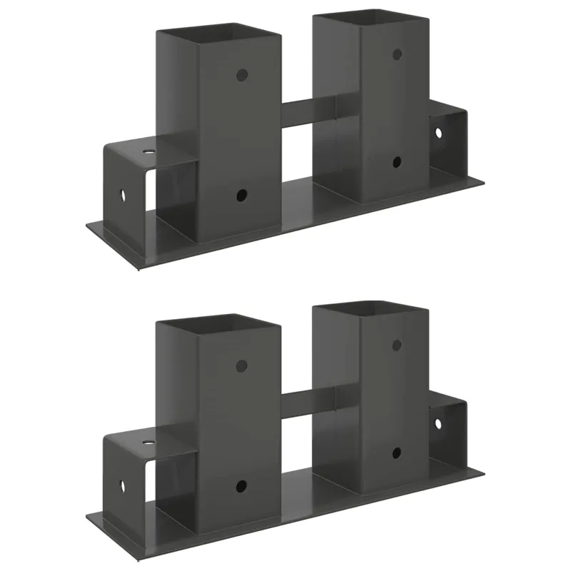 Malkų stelažo pagalbininkas 2 pcs Antracito 34 x 10 x 15 cm Plienas