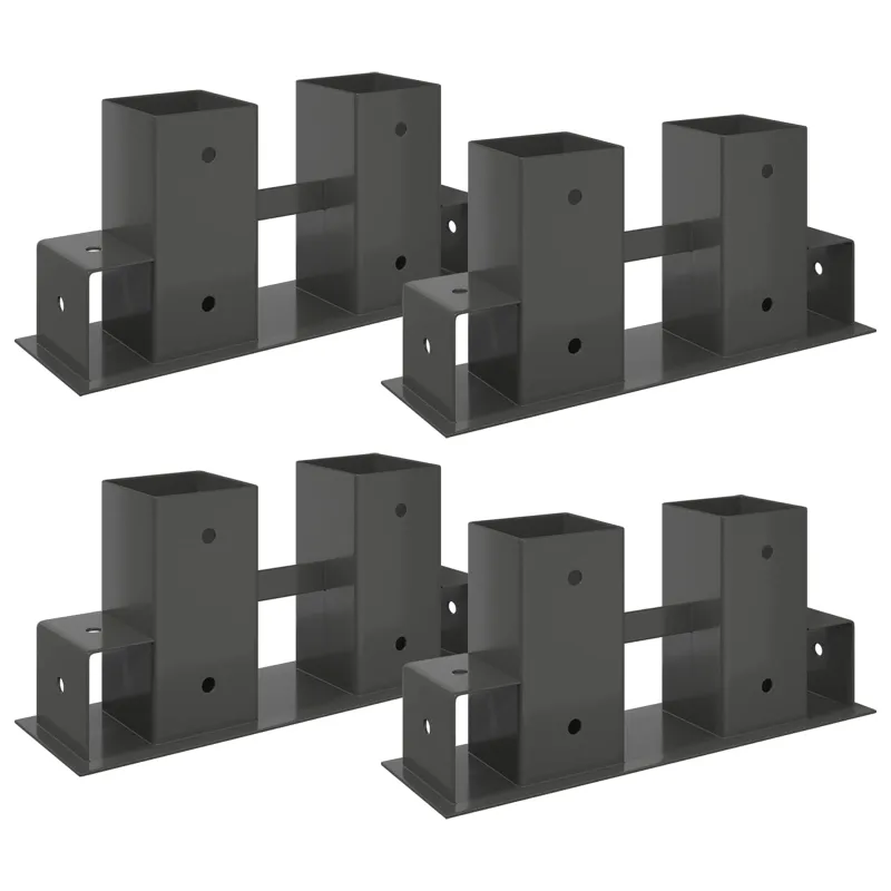 Malkų stelažo pagalbininkas 4 pcs Antracito 34 x 10 x 15 cm Plienas