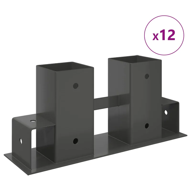 Malkų stelažo pagalbininkas 12 pcs Antracito 34 x 10 x 15 cm Plienas