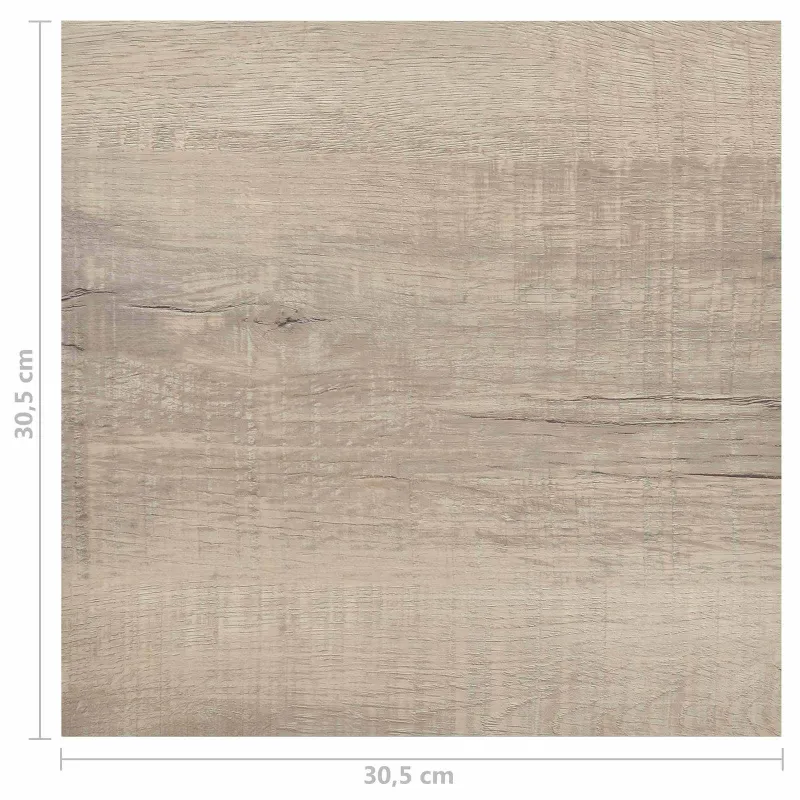 Grindų lentos 55 pcs Taupe 5,11 m² PVC
