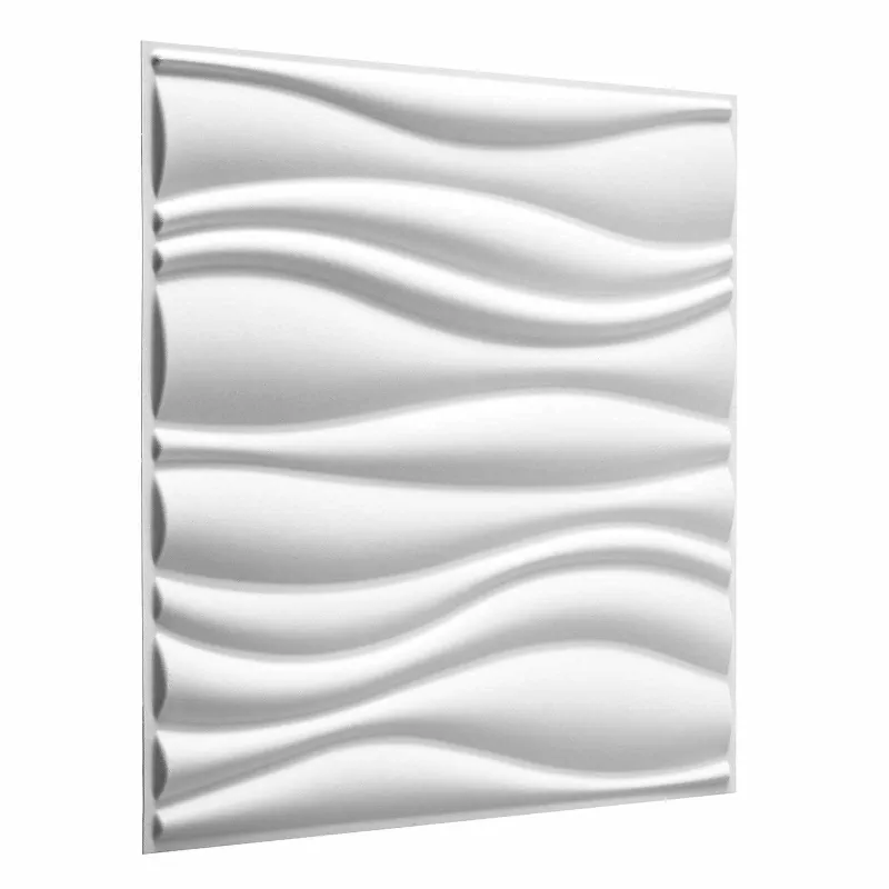 Sienų plokštės 12 pcs Balta 50 x 50 cm